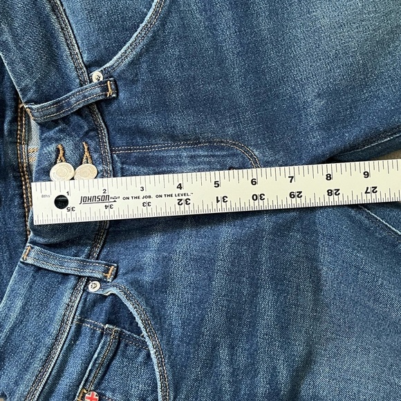 Hudson Beth Majesty Bootcut Jeans Dark Wash Size 24 Retro Western Rodeo Boho - Picture 14 of 15